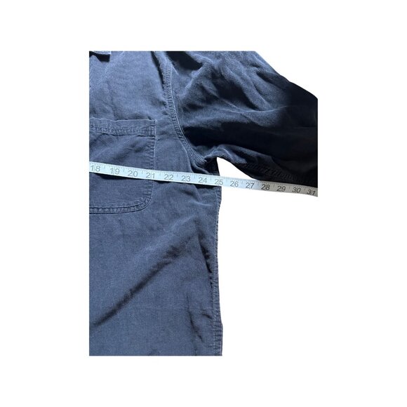 Cherokee Mens Long-Sleeve Button-Up Corduroy Black Shirt L Fall Basic Layering - Picture 4 of 6